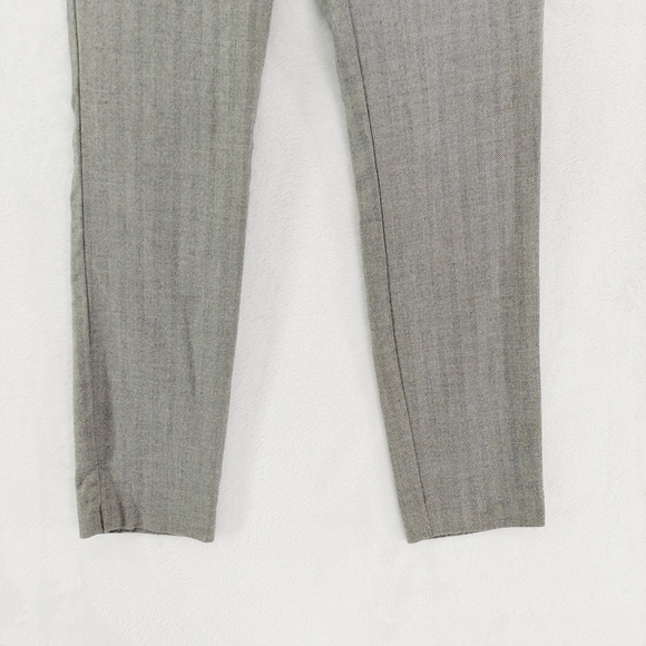 Zara Gray Low Rise Straight Leg Slim Fit Dress Pants 5084 - Picture 2 of 7
